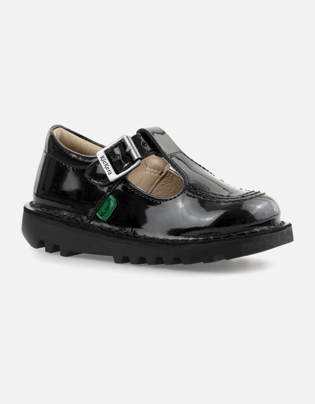 Infants Kick T-Bar Patent Shoes (Black), 6 of 5