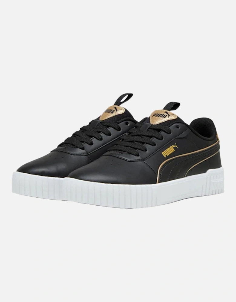 Youths Carina 2.0 Pop Up Metallic Trainers (Black/Gold)