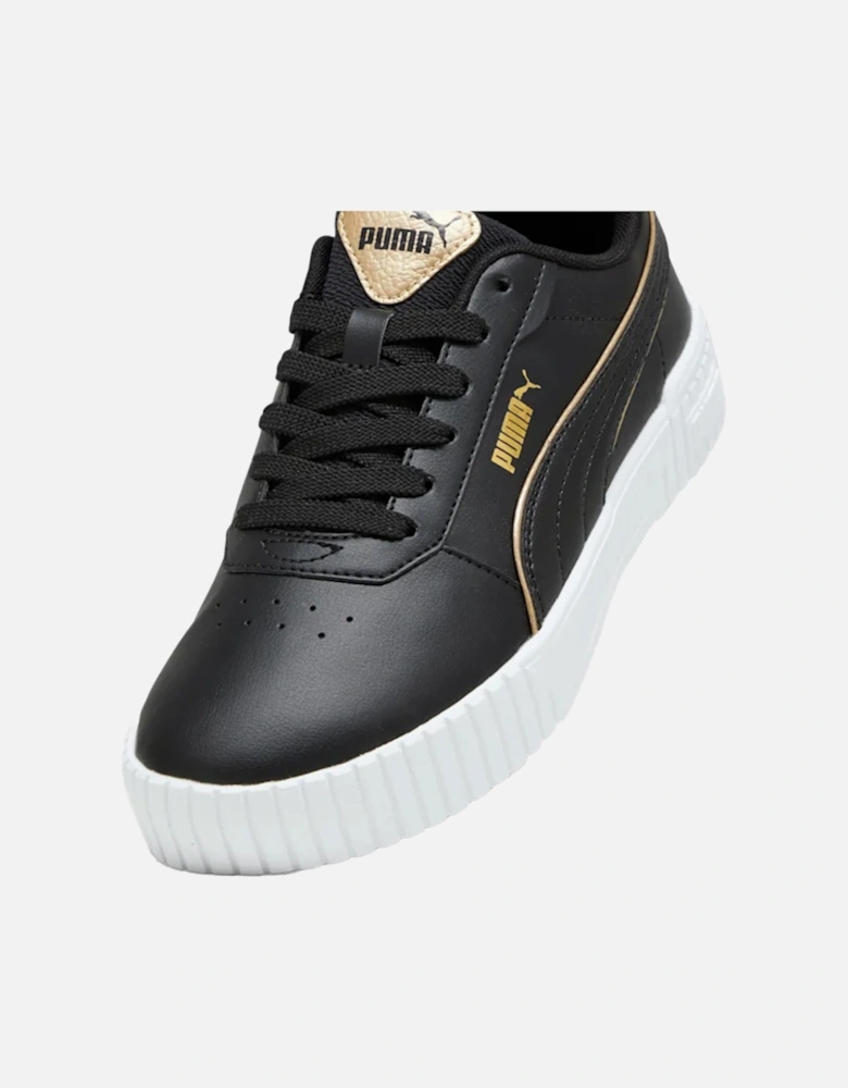 Youths Carina 2.0 Pop Up Metallic Trainers (Black/Gold)