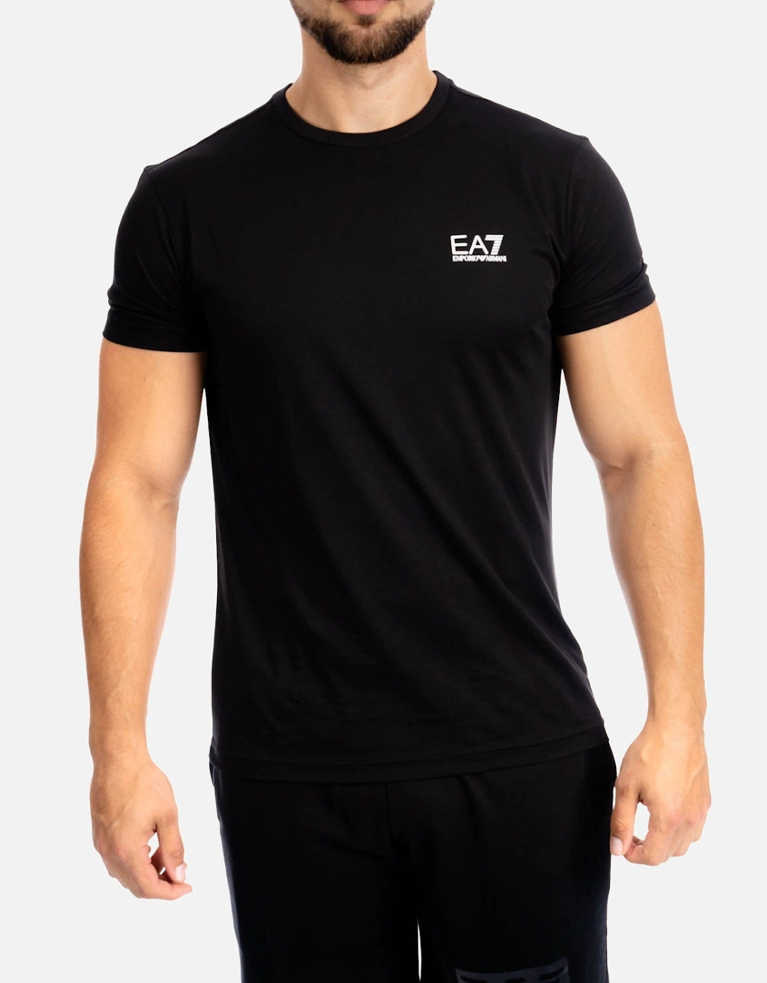 Mens Small Logo T-Shirt (Black), 9 of 8