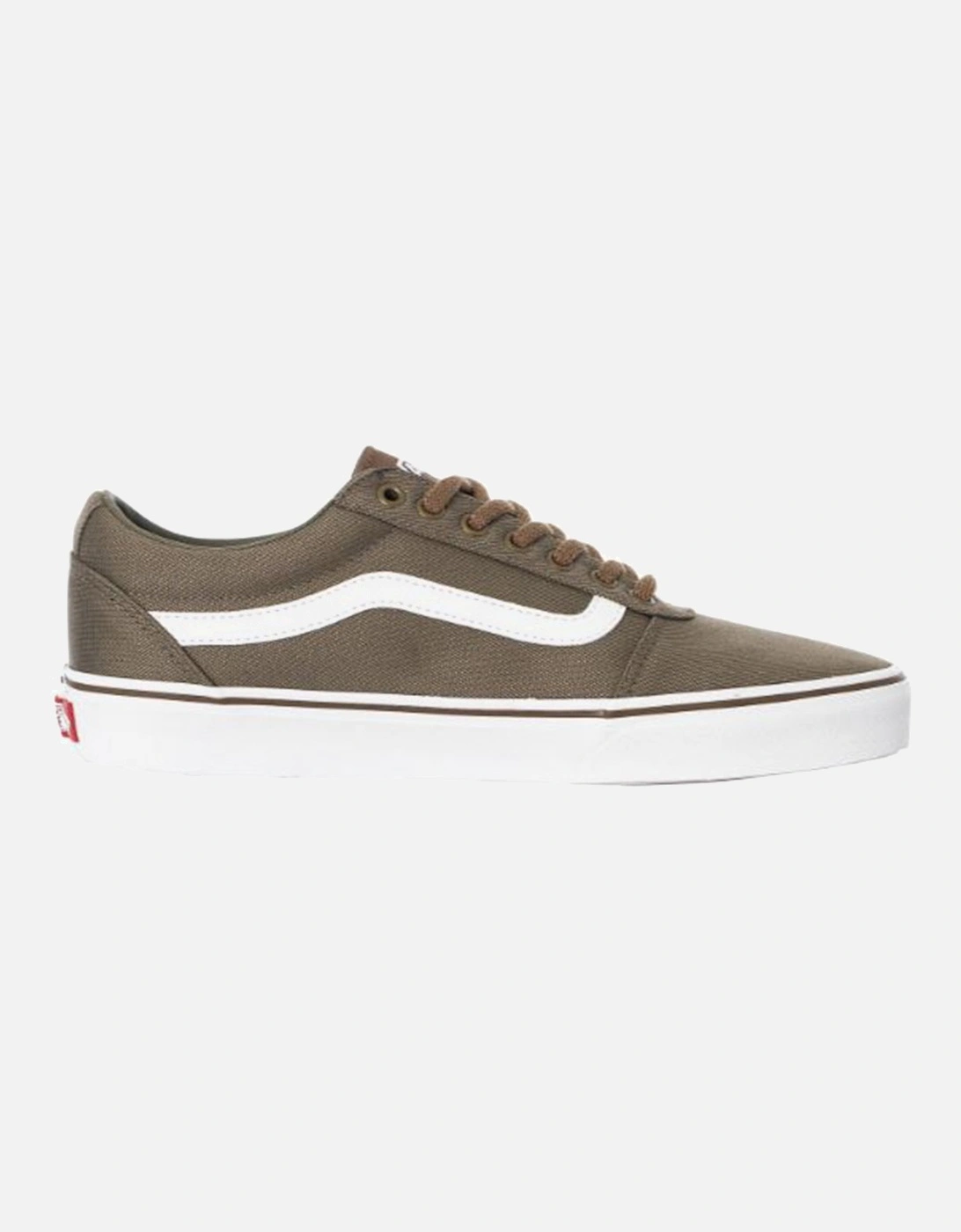 Mens Ward Canvas Trainers (Olive), 6 of 5