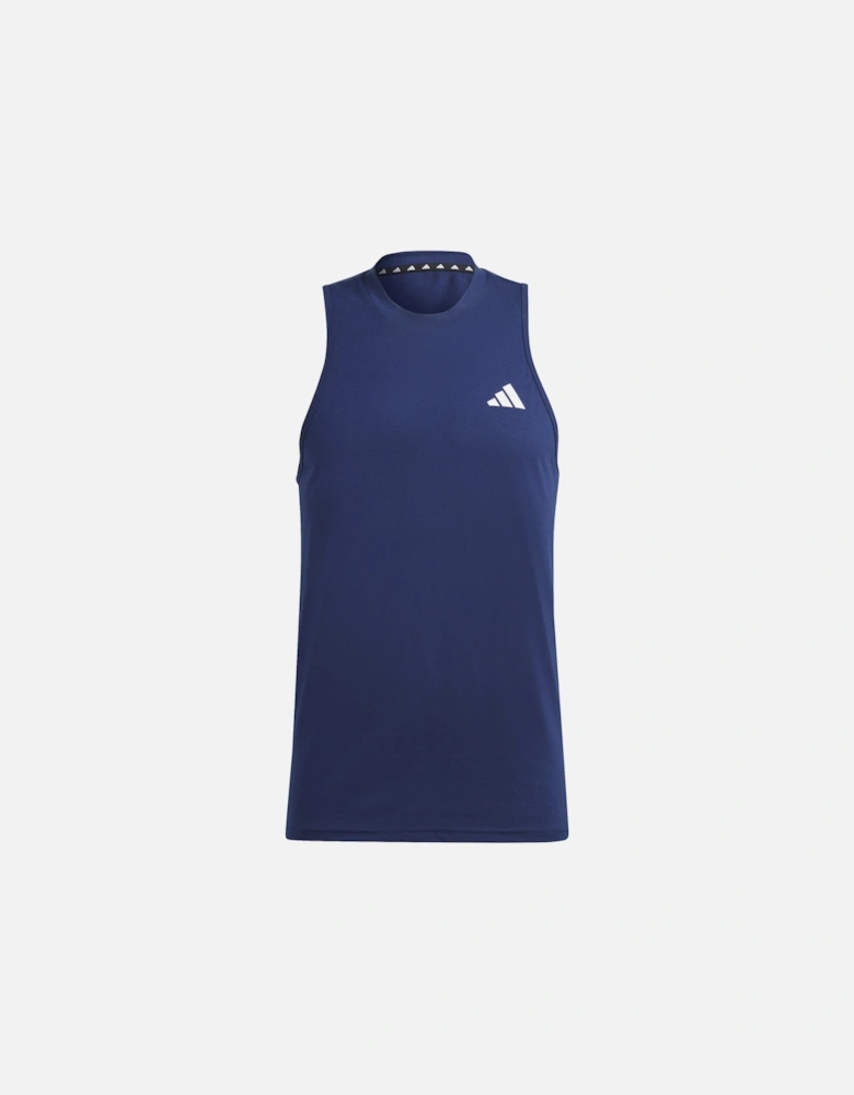 Mens Sleeveless Training T-Shirt (Blue)