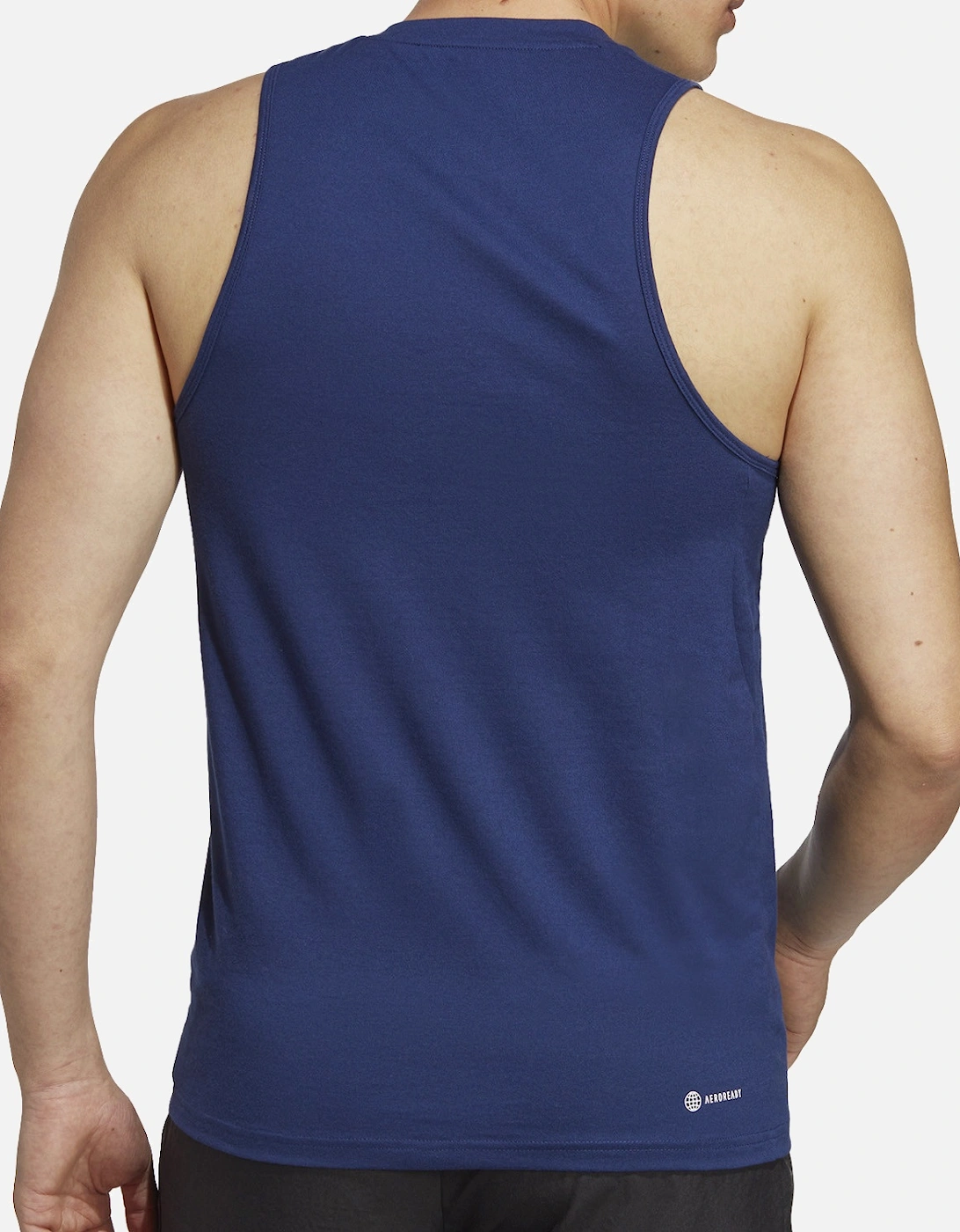 Mens Sleeveless Training T-Shirt (Blue)