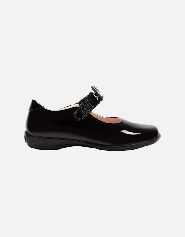 Juniors Maribella 2 Patent School Shoes (Black)