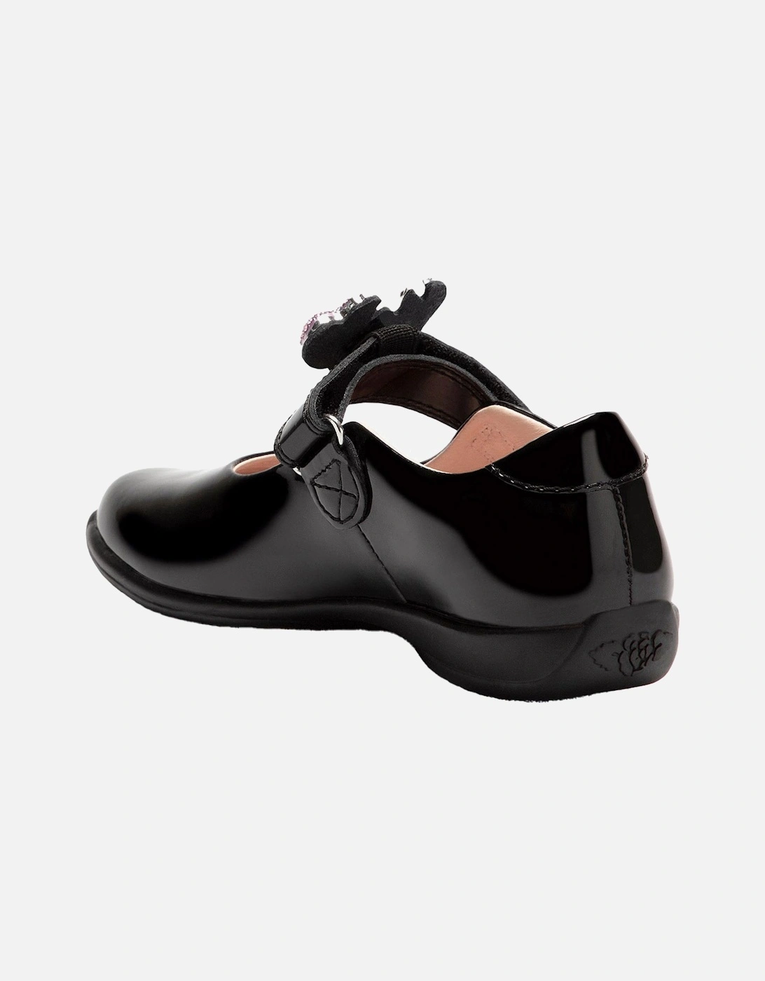 Juniors Maribella 2 Patent School Shoes (Black)