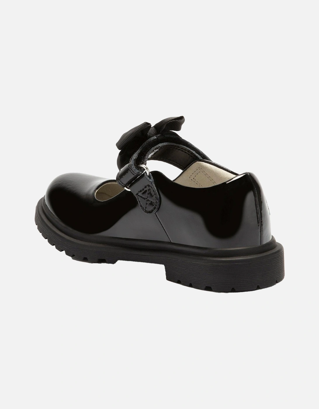 Juniors Miss LK Maisie Patent School Shoes (Black)