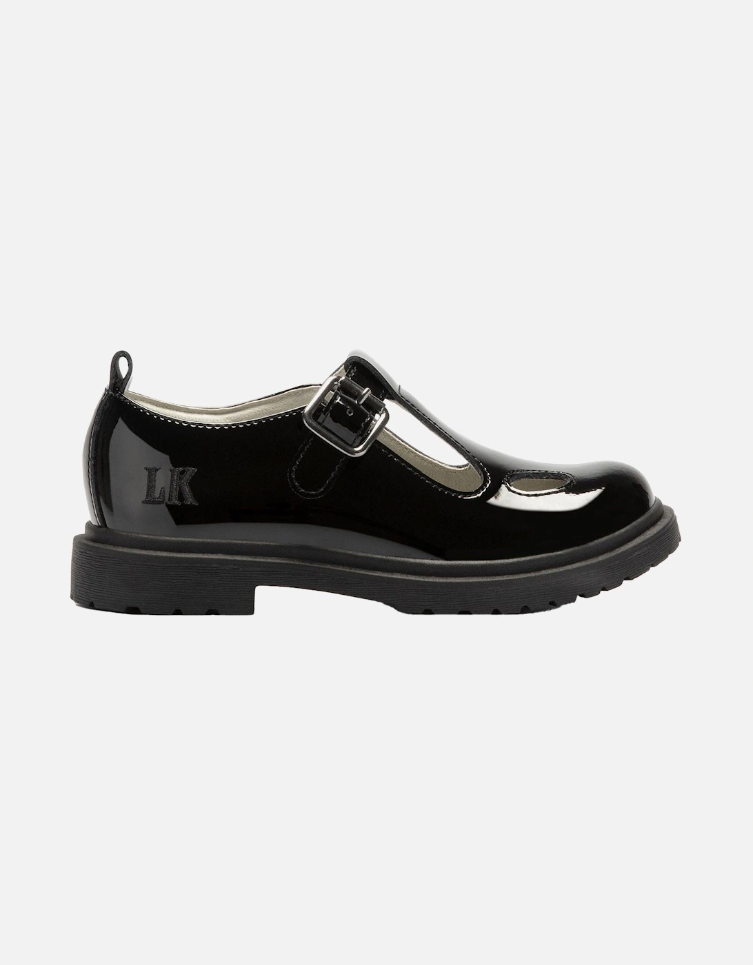 Juniors Miss LK Eden Patent School Shoes (Black), 5 of 4