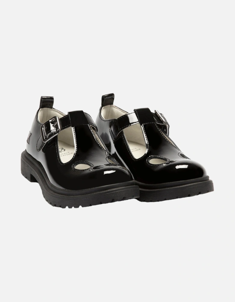 Juniors Miss LK Eden Patent School Shoes (Black)