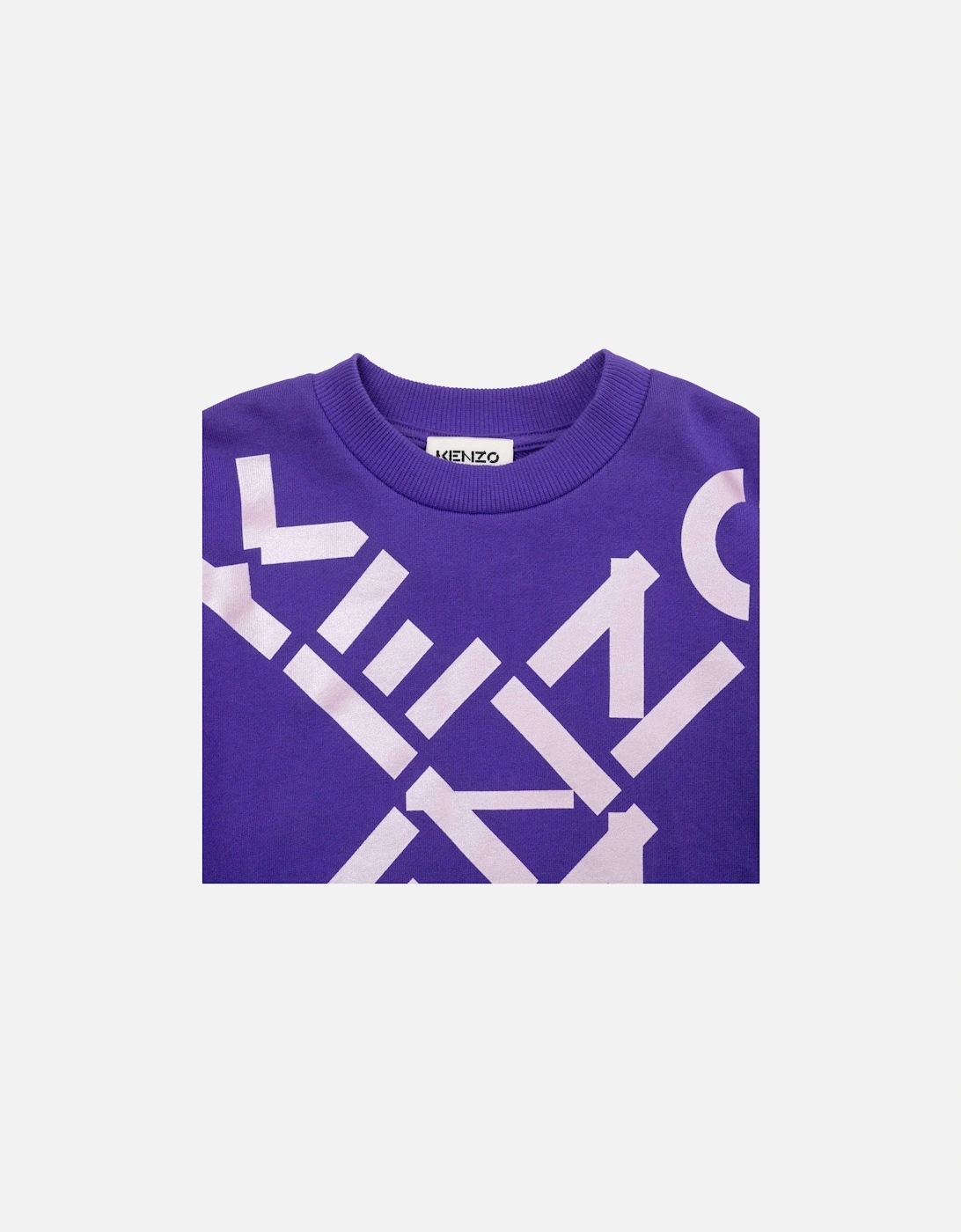 Juniors X Logo Sweatshirt (Plum)