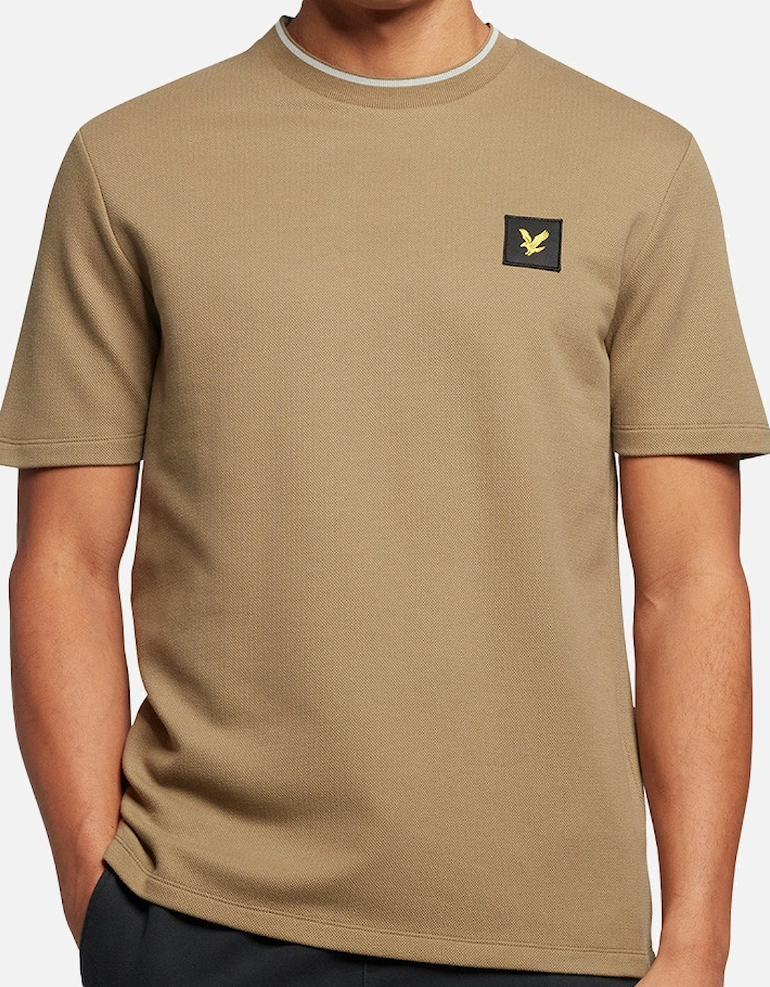 Lyle & Scott Mens Tipped T-Shirt (Olive), 6 of 5