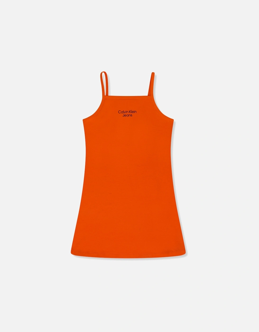 Juniors Stack Logo Dress (Orange), 3 of 2