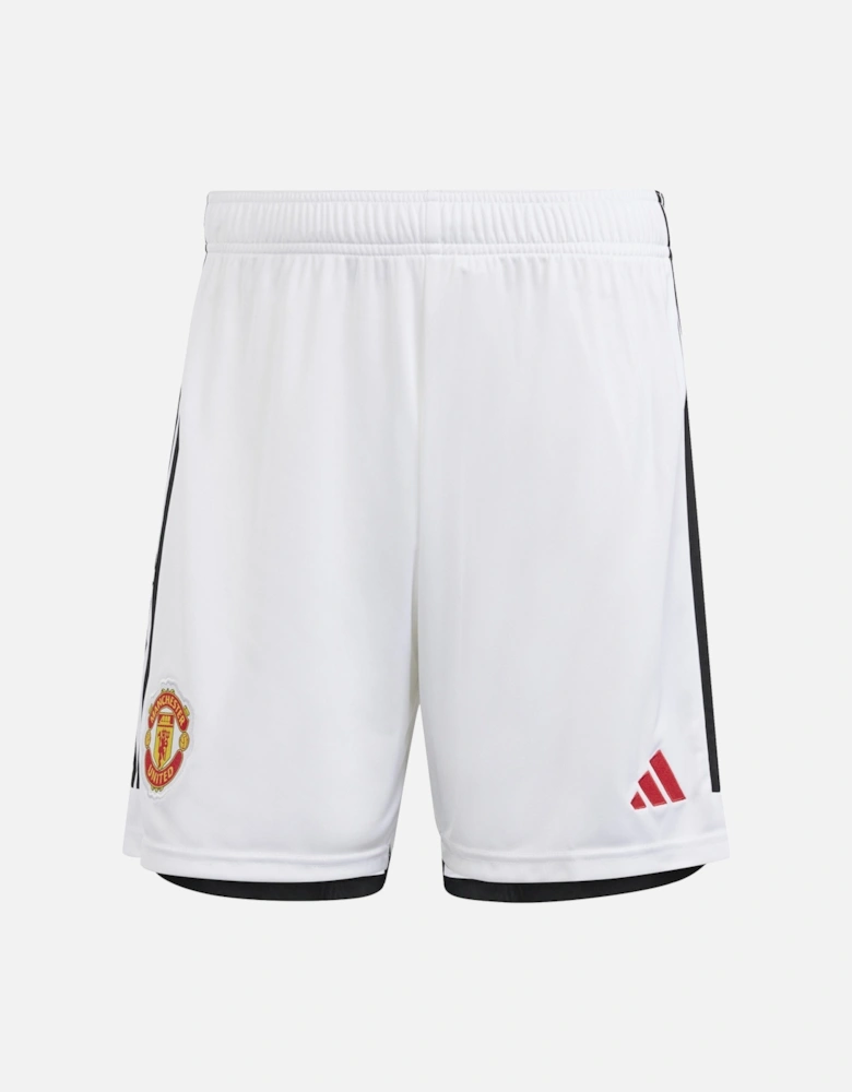 Mens Manchester United Home Shorts 23/24 (White)