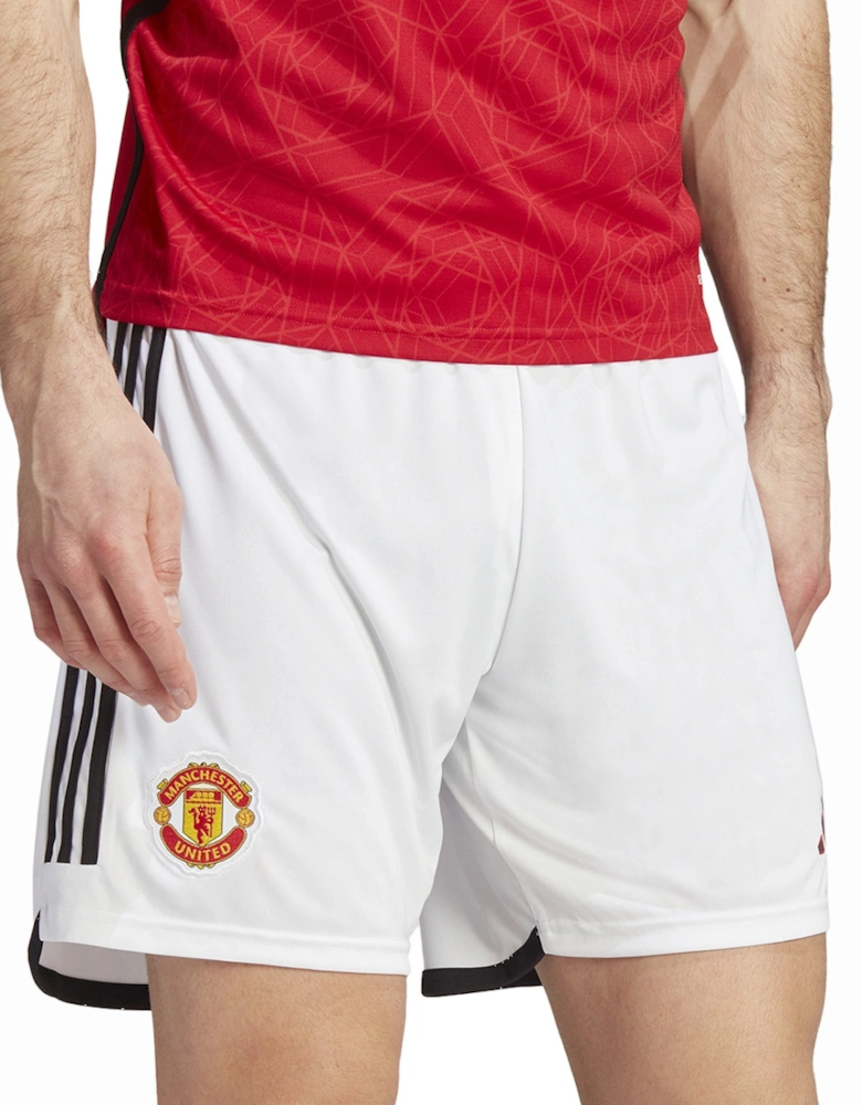 Mens Manchester United Home Shorts 23/24 (White)