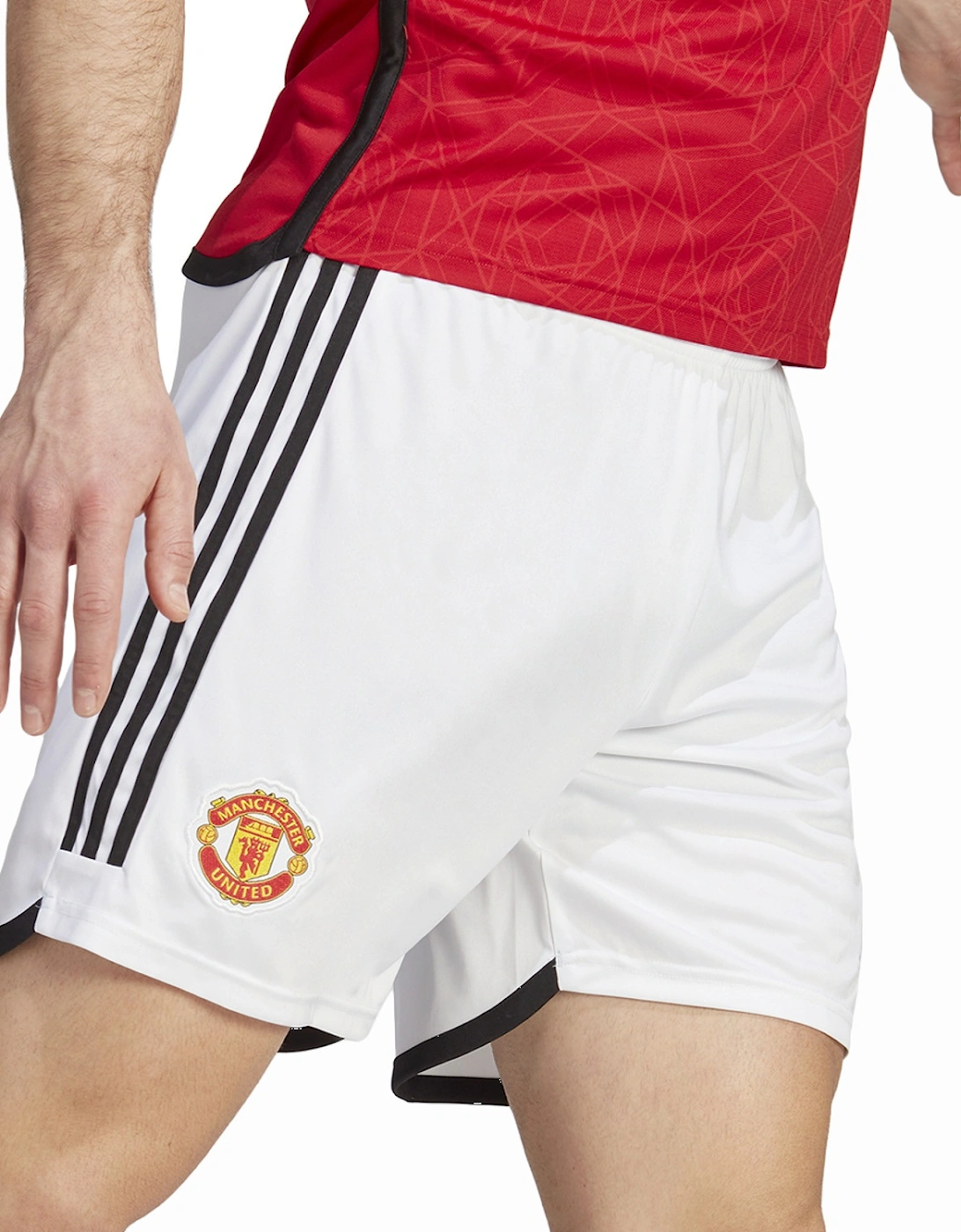 Mens Manchester United Home Shorts 23/24 (White)