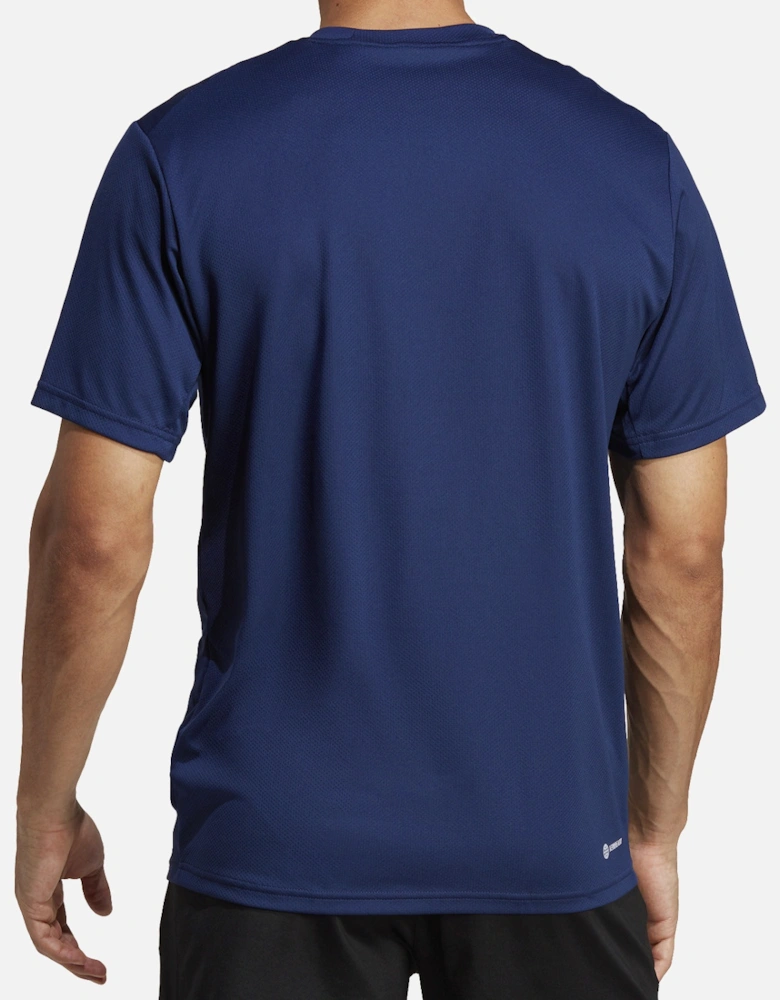 Mens Training Essential Base T-Shirt (Navy)