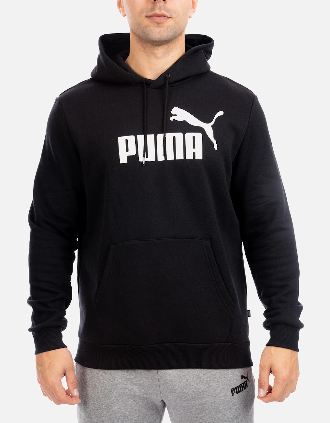 Mens Big Logo Hoodie (Black), 3 of 2