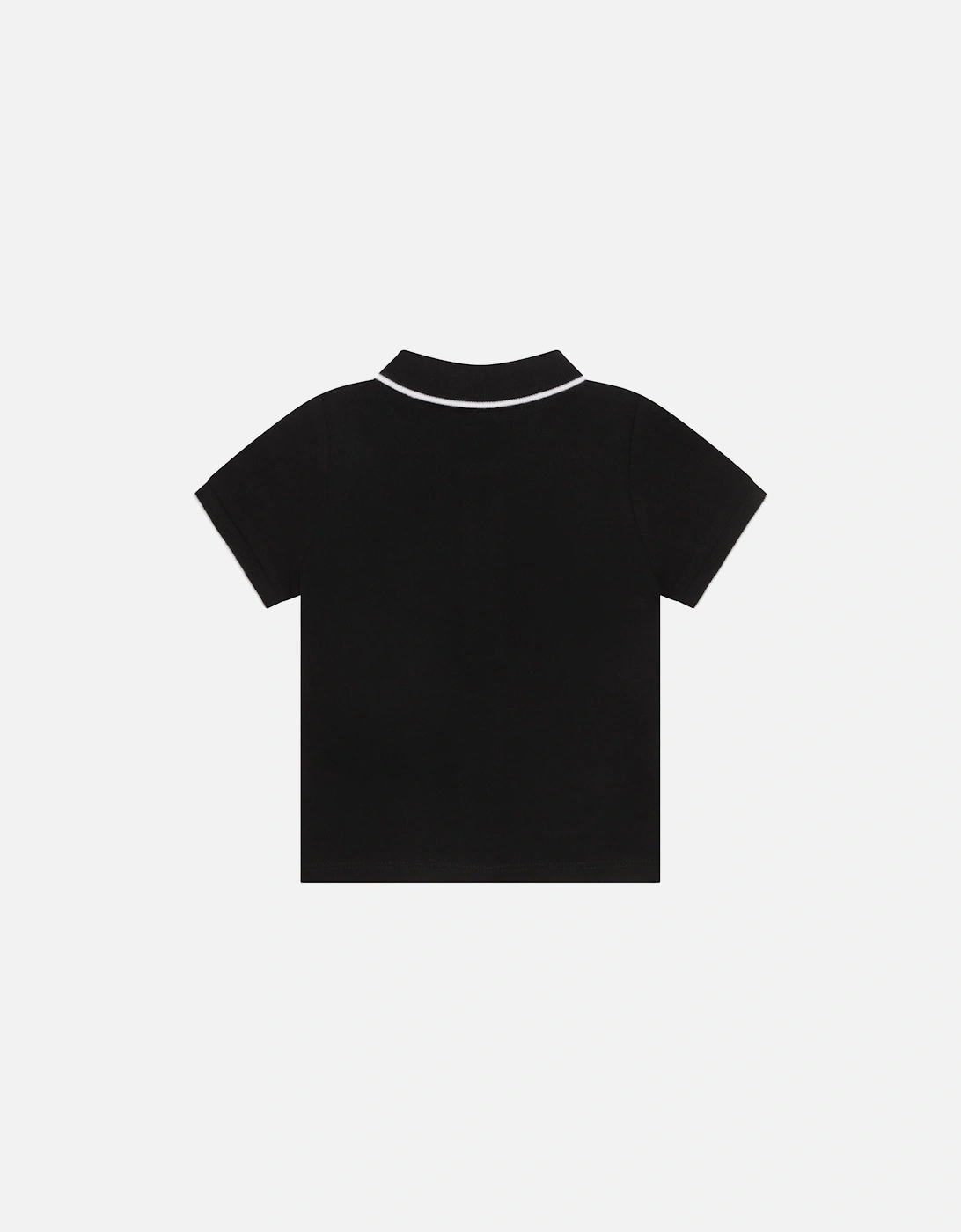 Infants Contrast Trim Polo Shirt (Black)