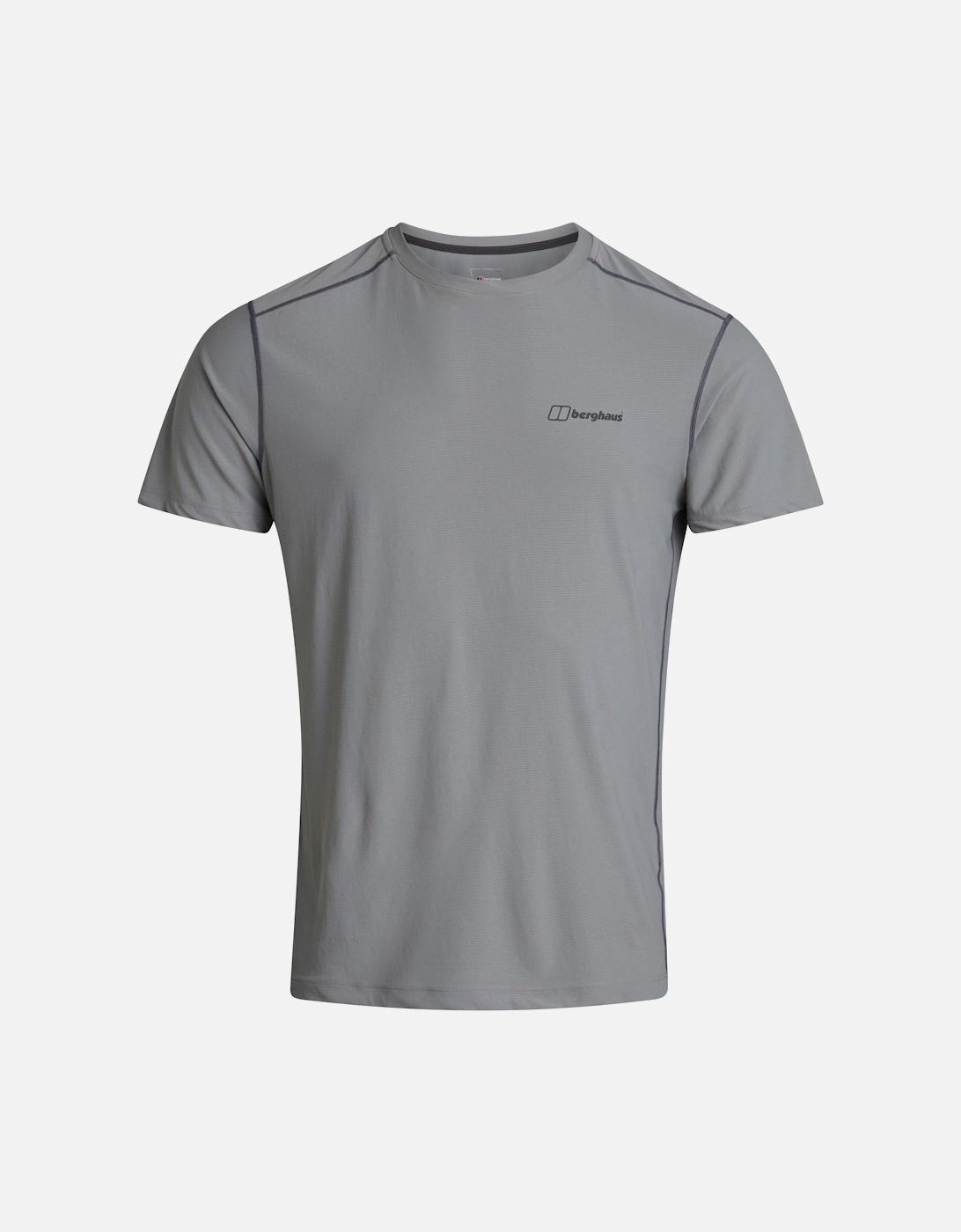 Mens 27/7 Tech Base Crew T-Shirt (Grey), 6 of 5