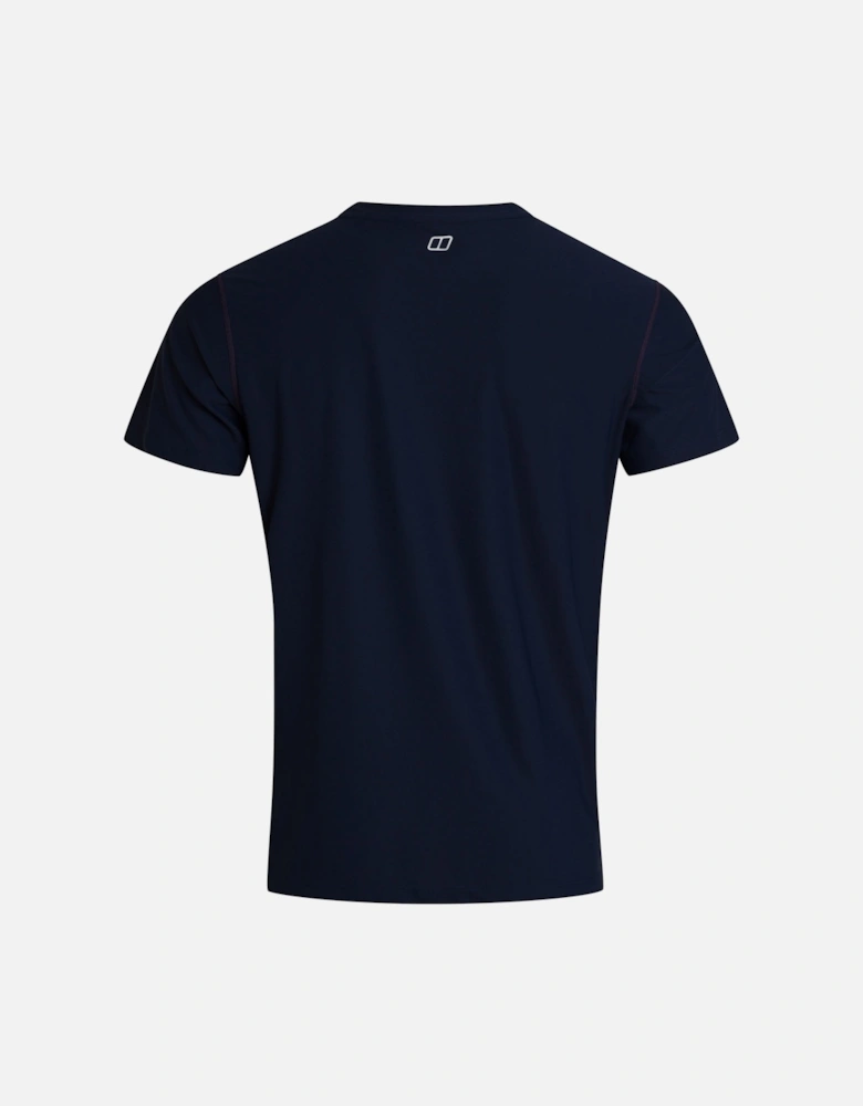 Mens 27/7 Tech Base Crew T-Shirt (Navy)