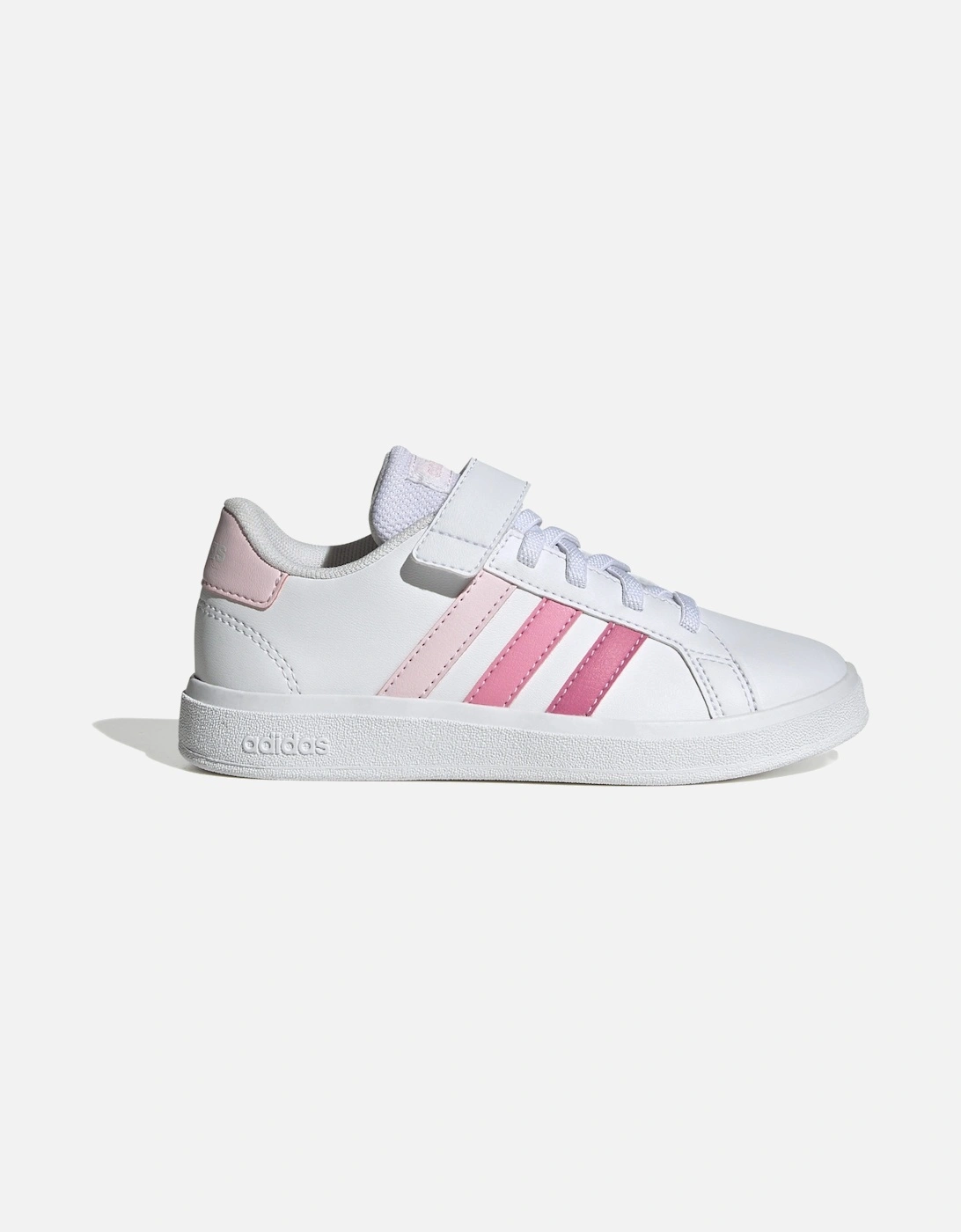 Juniors Grand Court 2.0 Trainers (White/Pink), 9 of 8