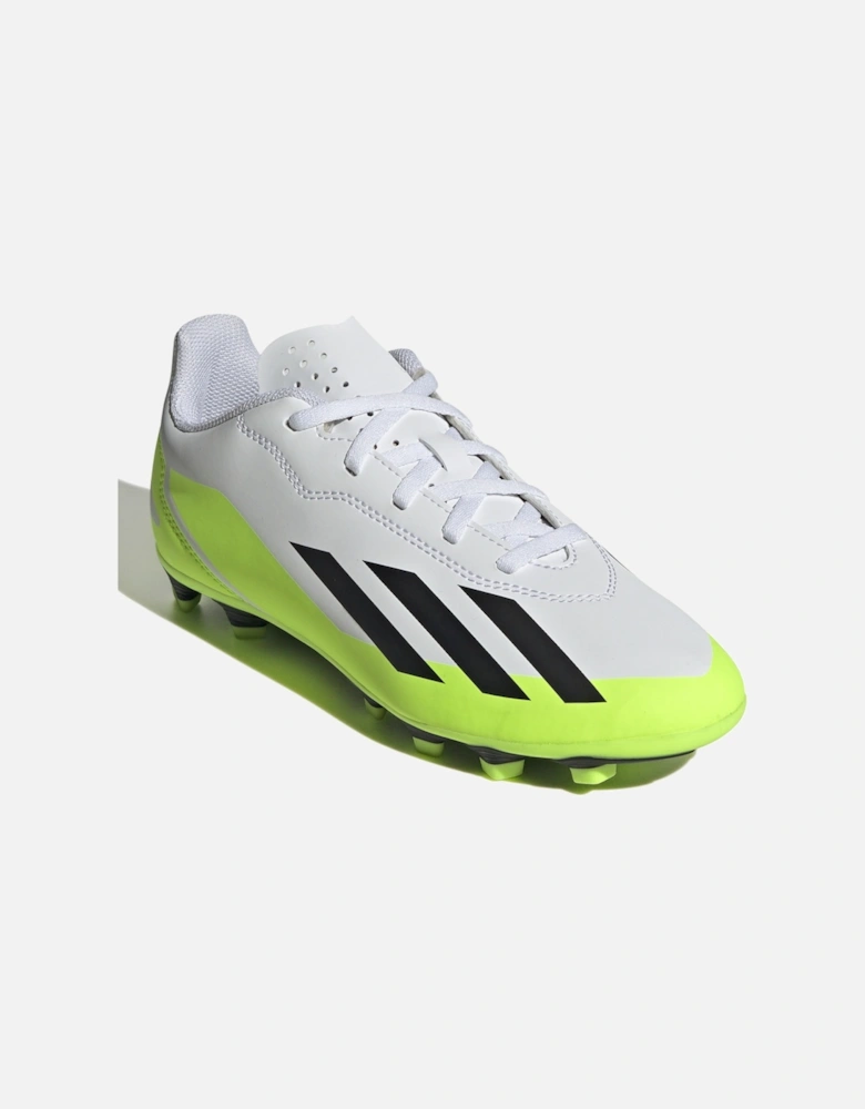 Youths X Crazyfast.4 FXG Football Boots (White)