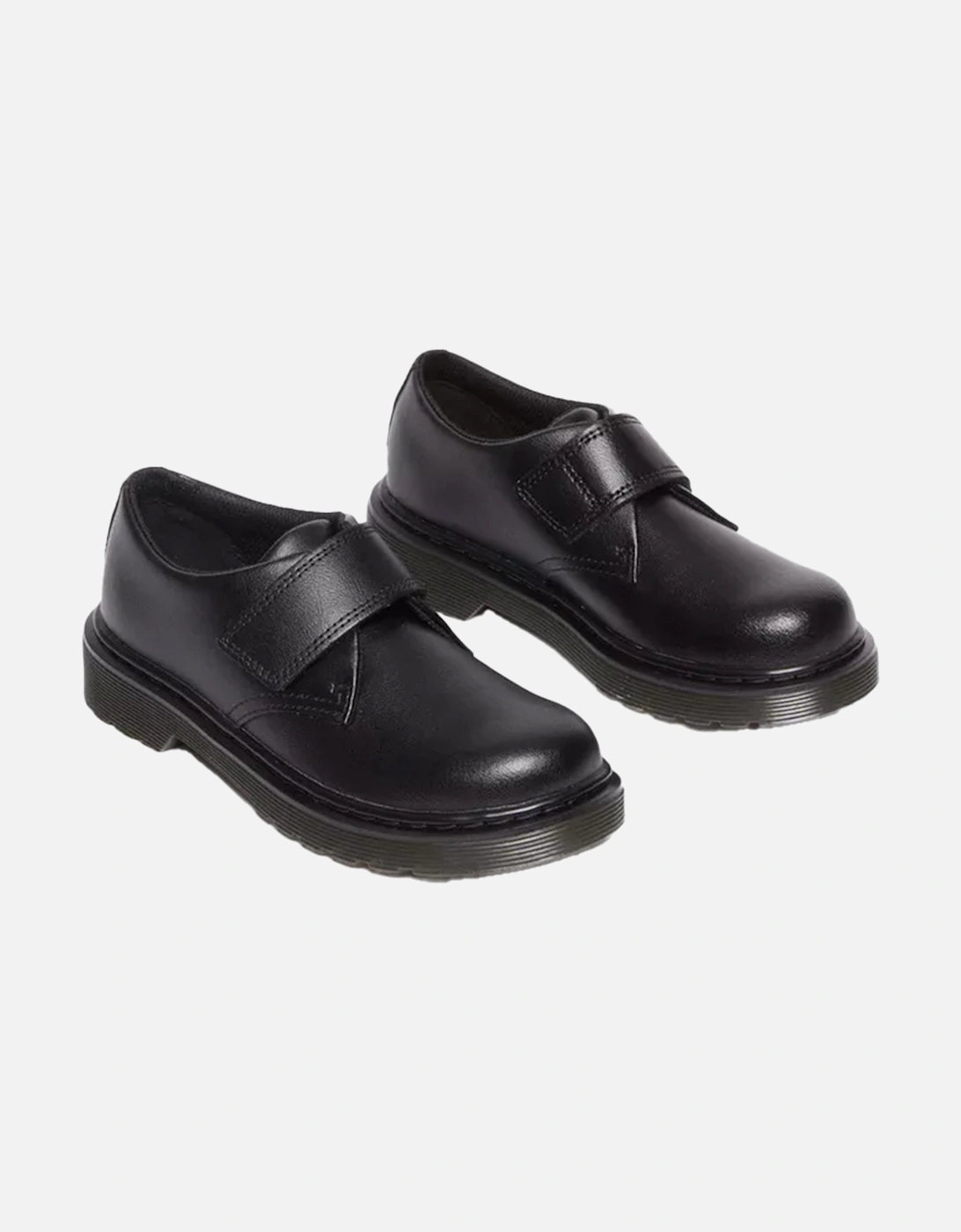 Dr. Martens Youths Kamron T Lamper Velcro Oxford Shoes (Black)