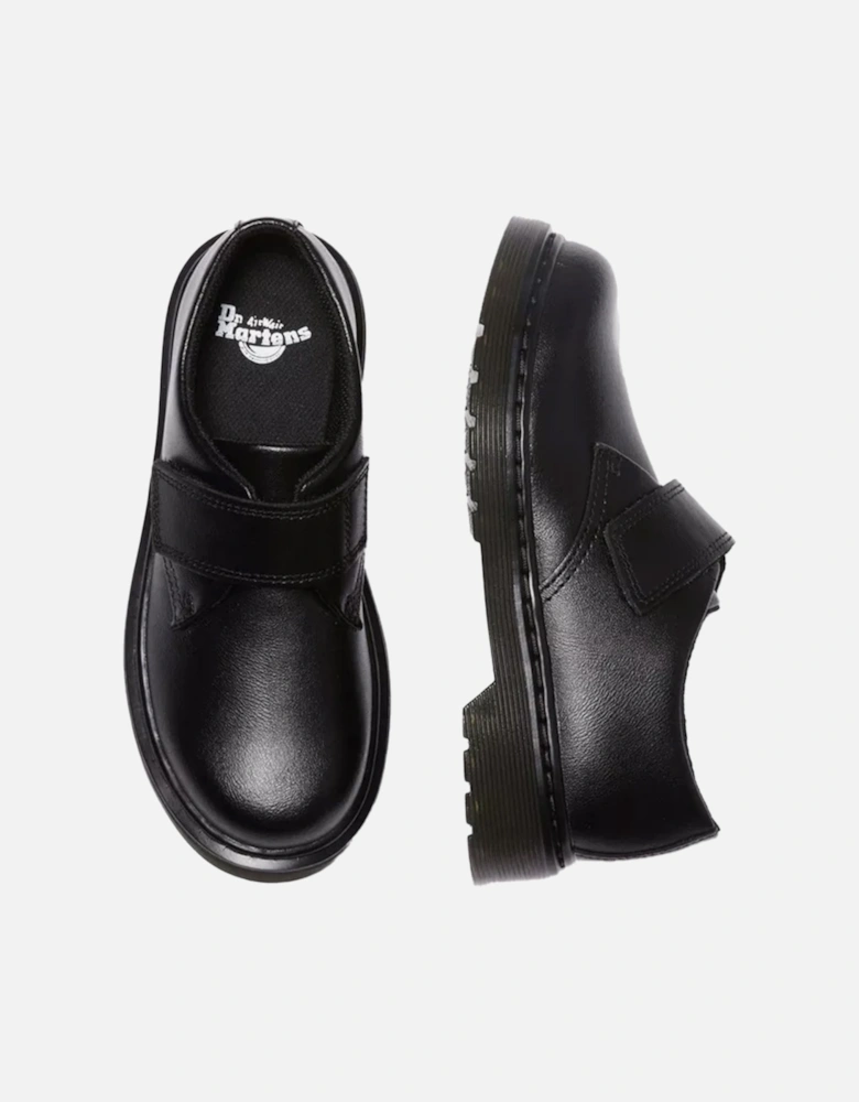 Dr. Martens Youths Kamron T Lamper Velcro Oxford Shoes (Black)