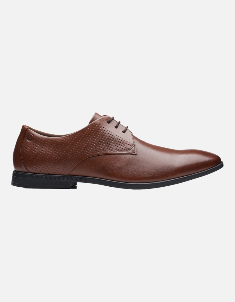 Mens Boswyn Lace Leather Shoes (Tan)