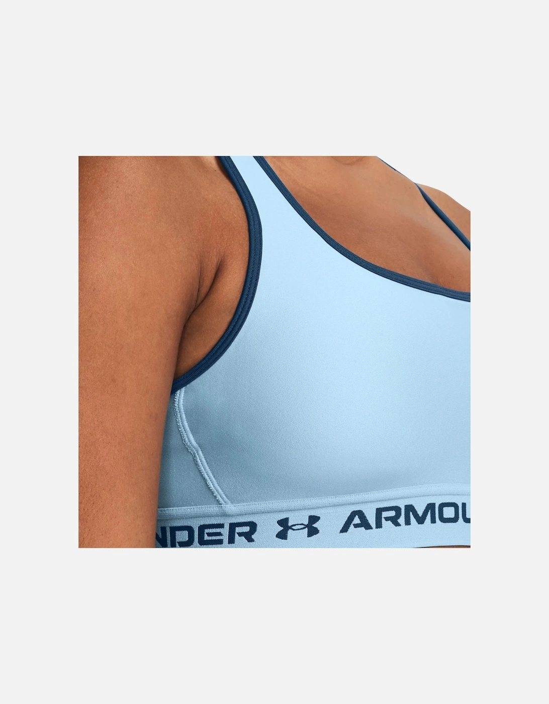 Womens Cross Back Sports Bra (Blue)