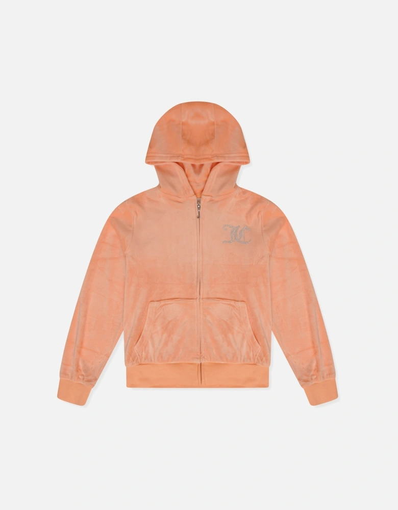 Youths Diamante Hoodie (Sand)