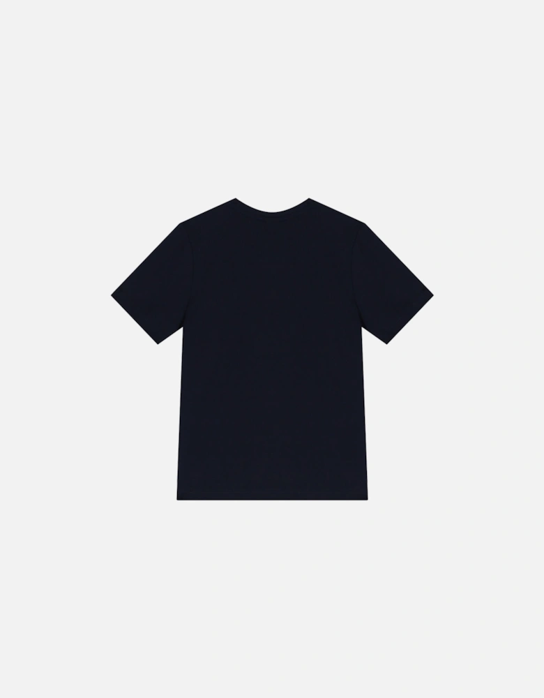Youths Vertical Logo T-Shirt (Navy)