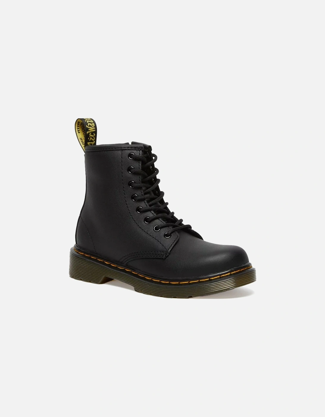 Dr. Martens Juniors 1460 Delaney Softy T Leather Boots (Black)