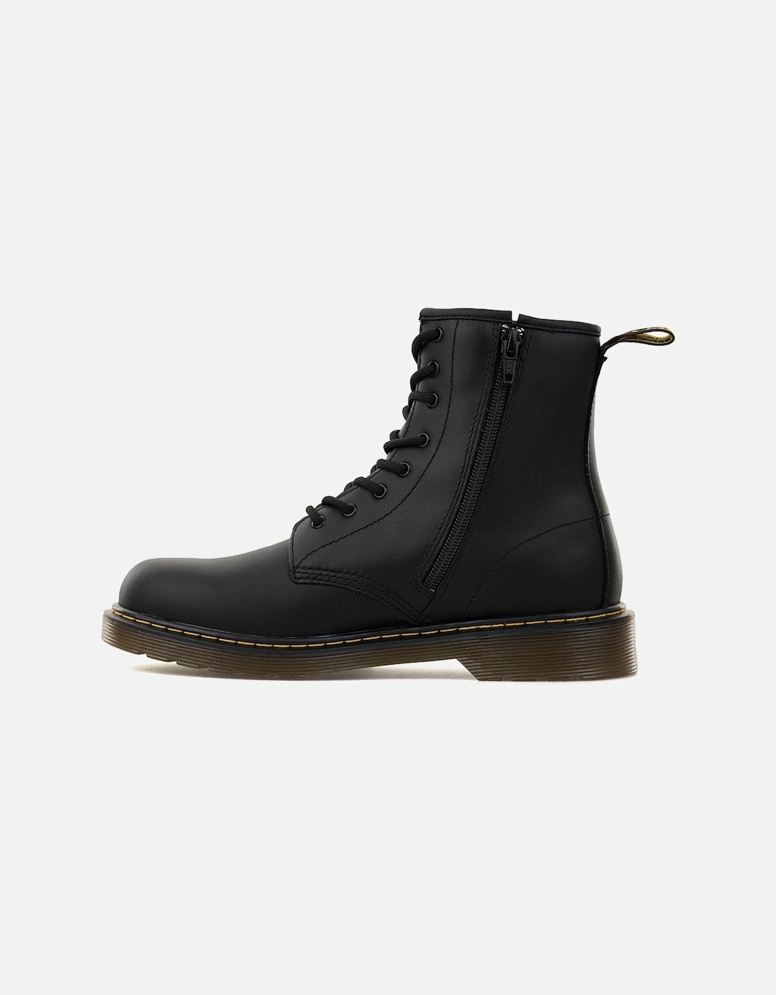 Dr. Martens Juniors 1460 Delaney Softy T Leather Boots (Black)