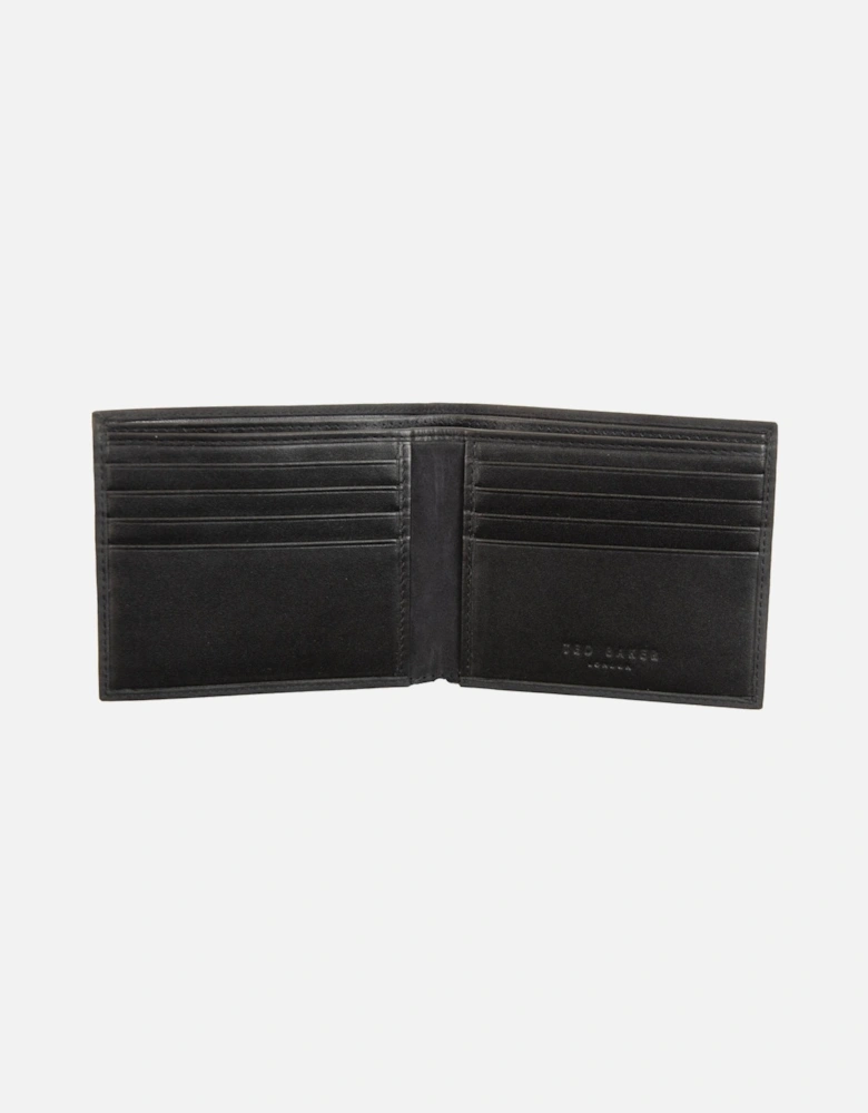 Mens Jaydon Nubuck Bifold Wallet (Black)