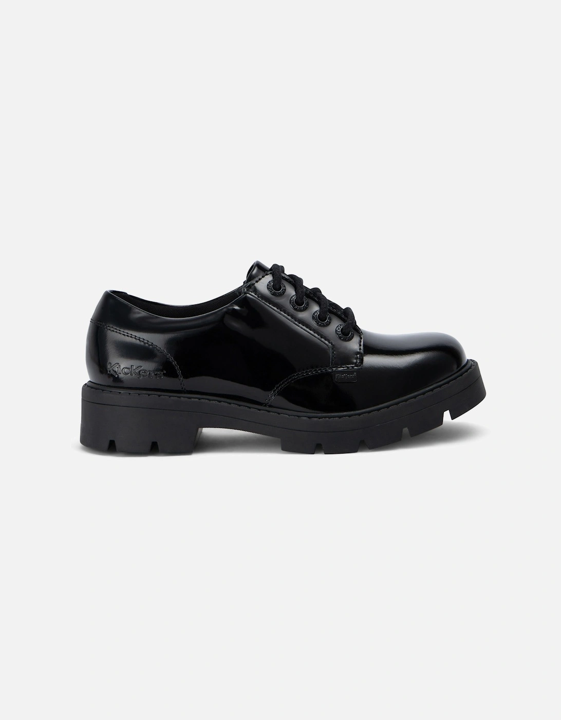 Womens Kori Patent Leather Shoes (Black), 8 of 7