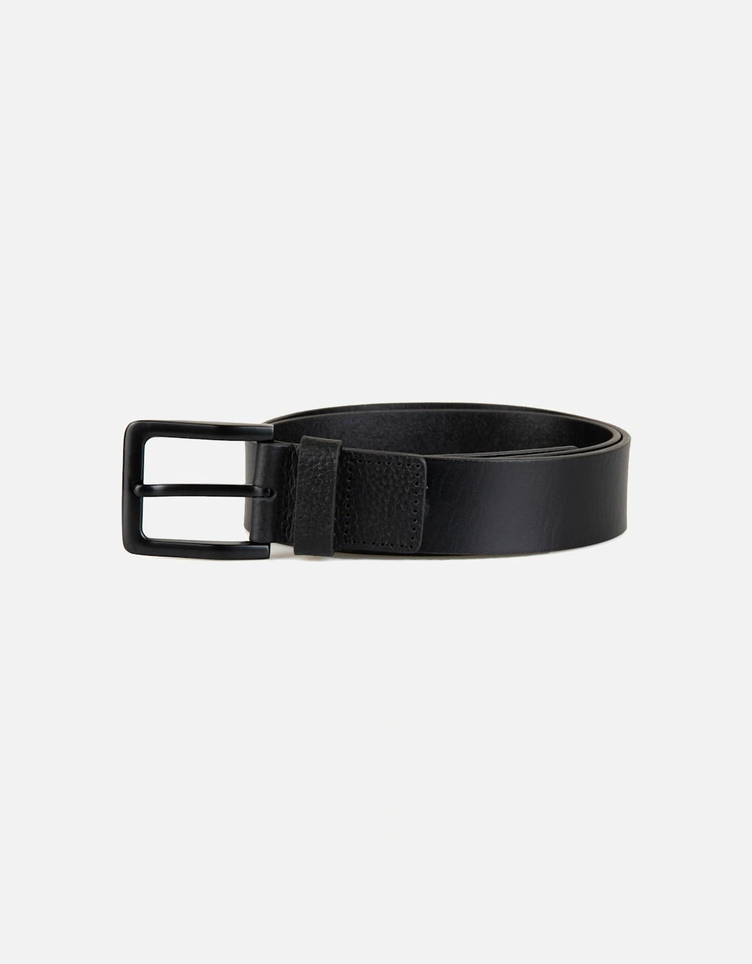 LUKE Mens Rutland Leather Patch Belt (Black), 3 of 2