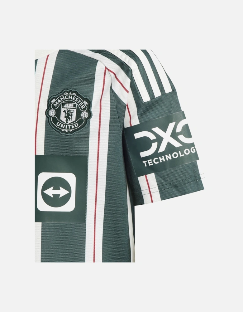 Youths Manchester United Away Shirt 2023/24 (Dark Green)