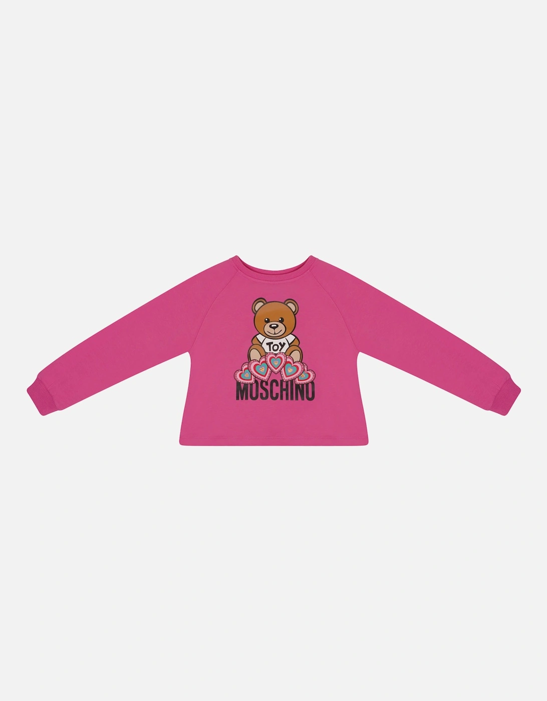 Juniors Beaded Hearts Sweatshirt (Pink), 3 of 2