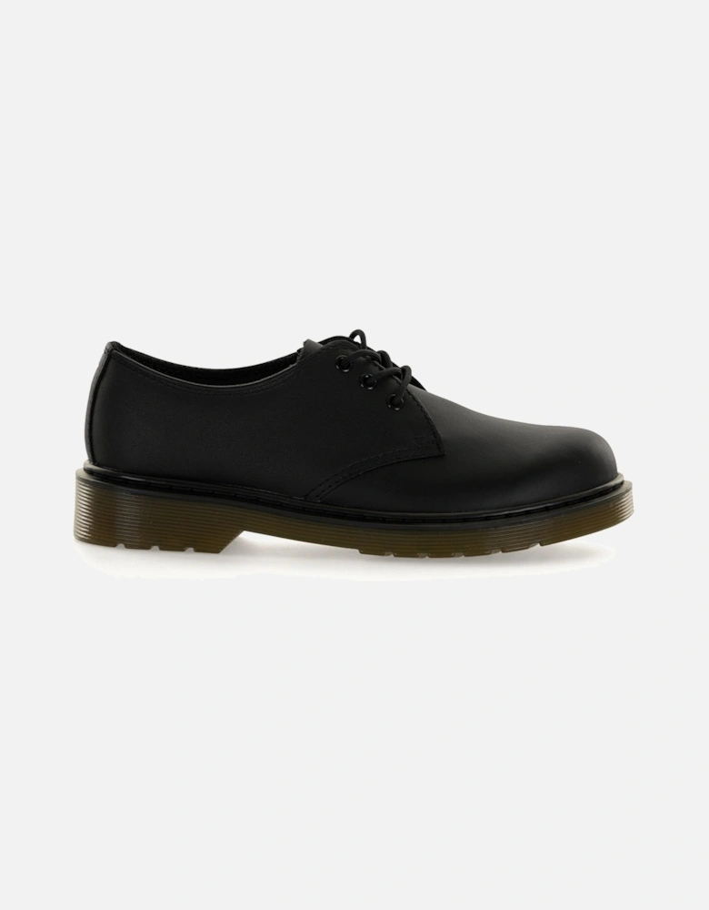 Dr. Martens Juniors Everley Leather Shoes (Black)