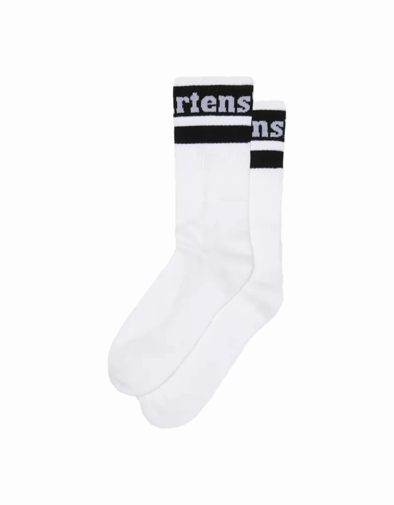 Dr. Martens Womens Athletic Logo Socks (White)