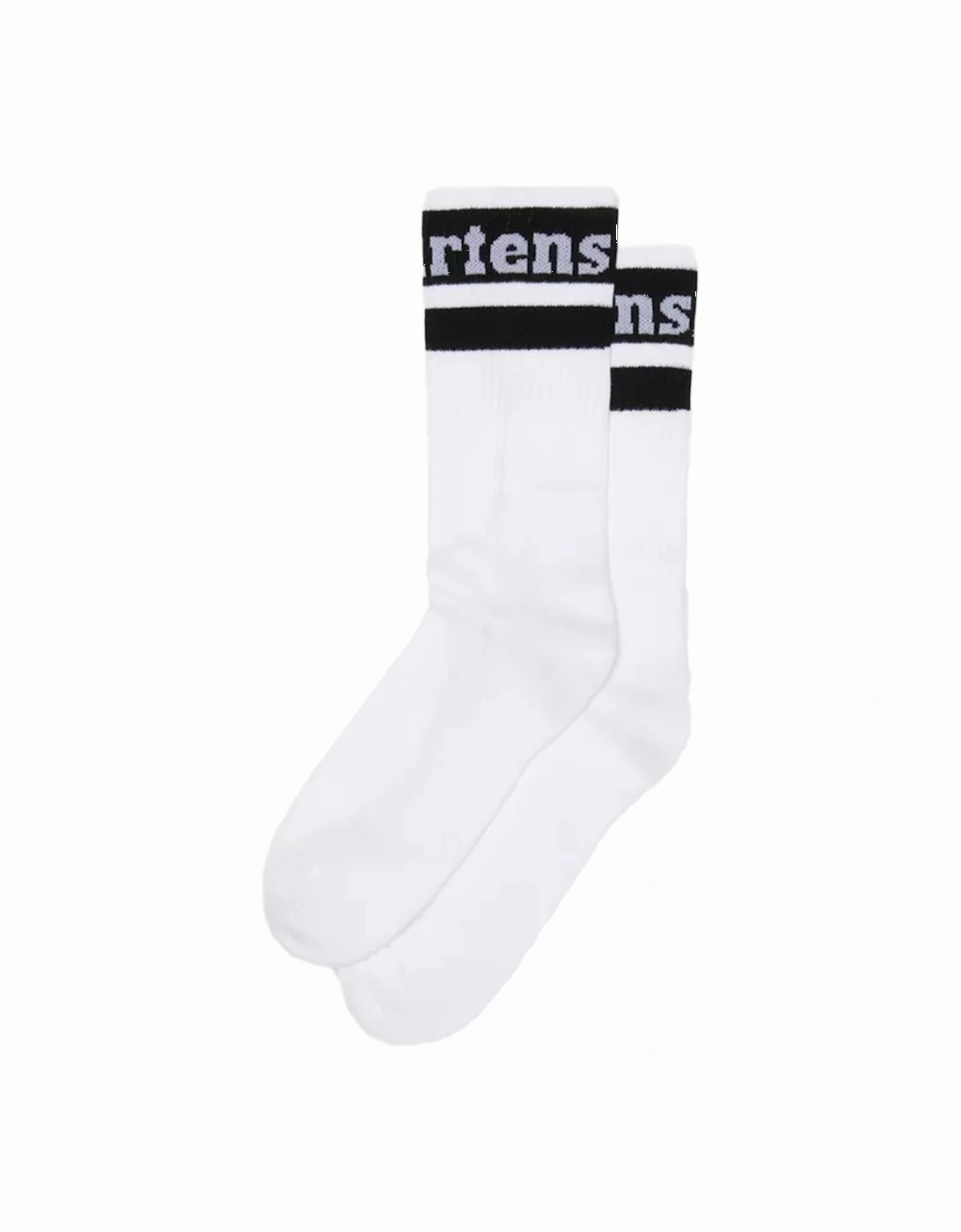 Dr. Martens Womens Athletic Logo Socks (White), 5 of 4