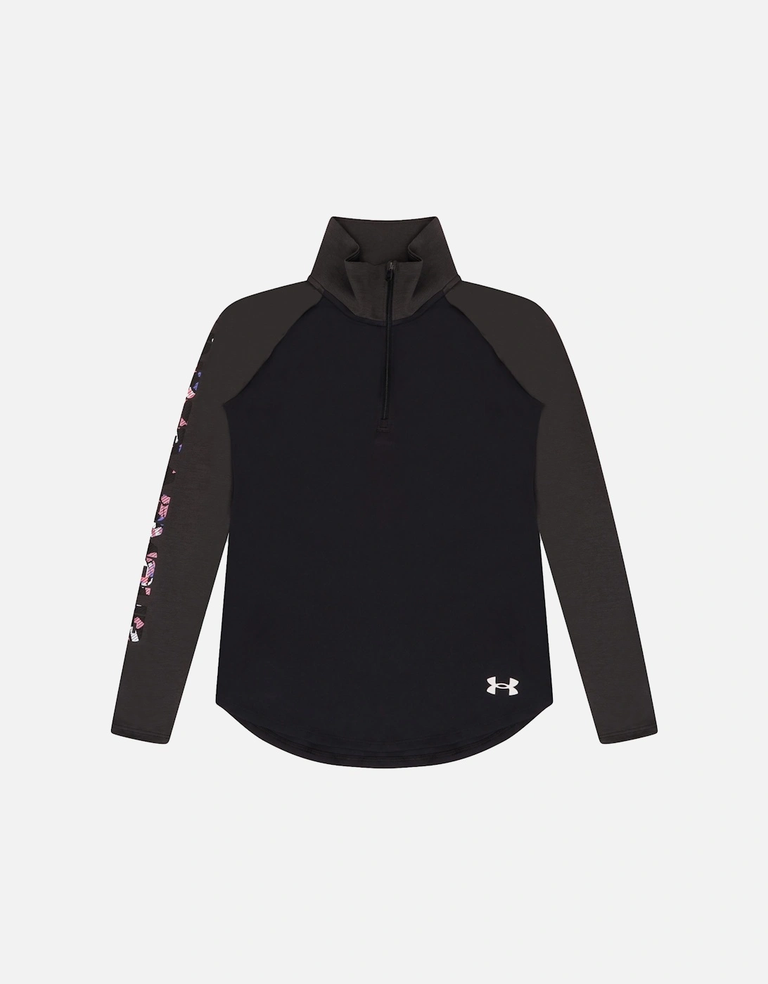 Youths Tech Graphic Half Zip (Black), 3 of 2