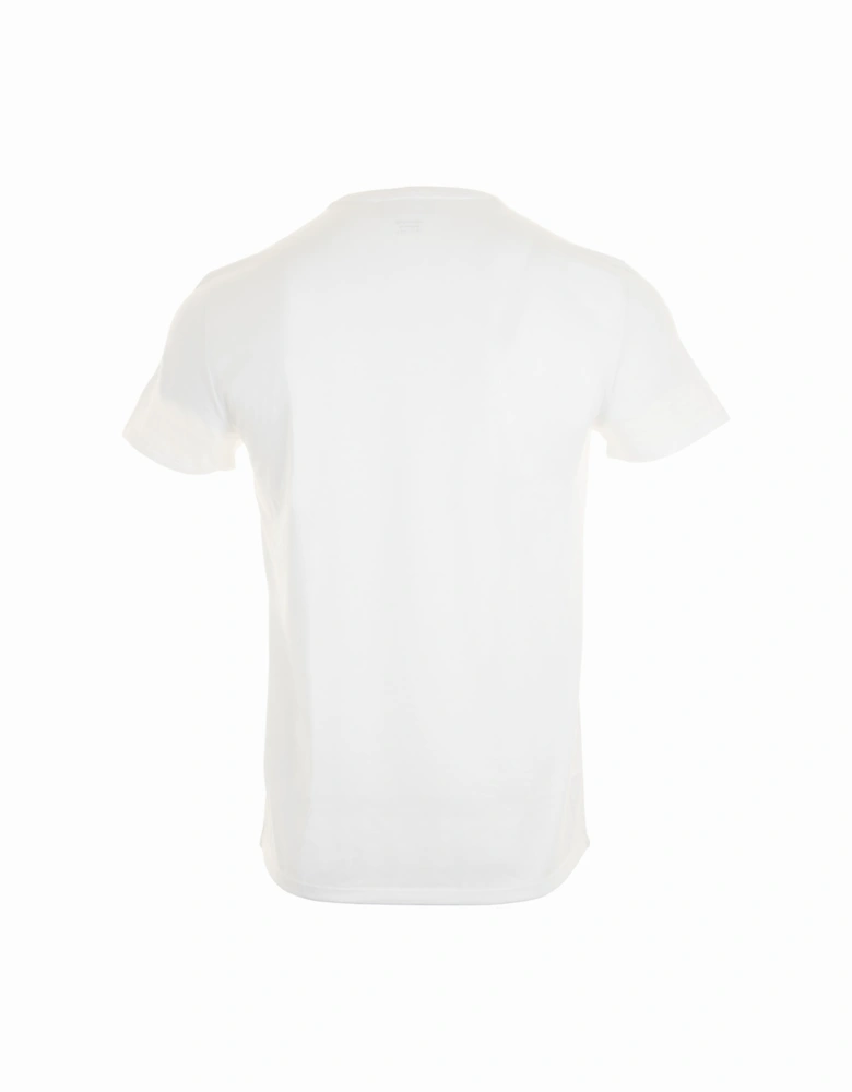 Mens Essential Crew Neck Pima Cotton T-Shirt (White)