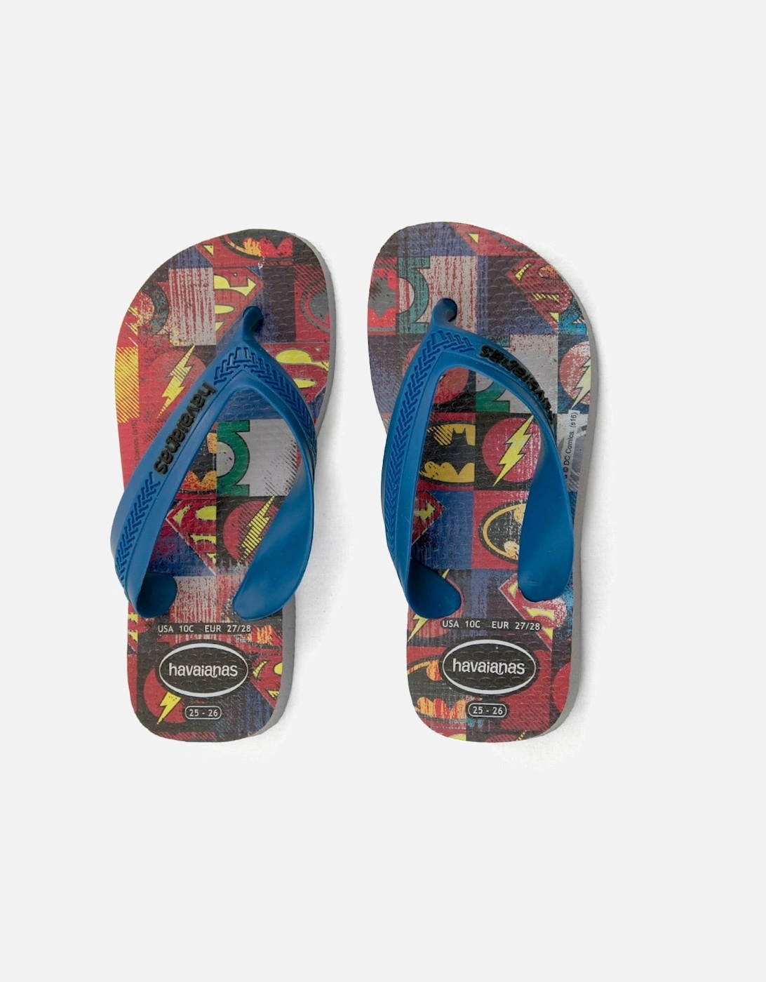 Juniors Max Heroes Flip Flops (Blue), 6 of 5