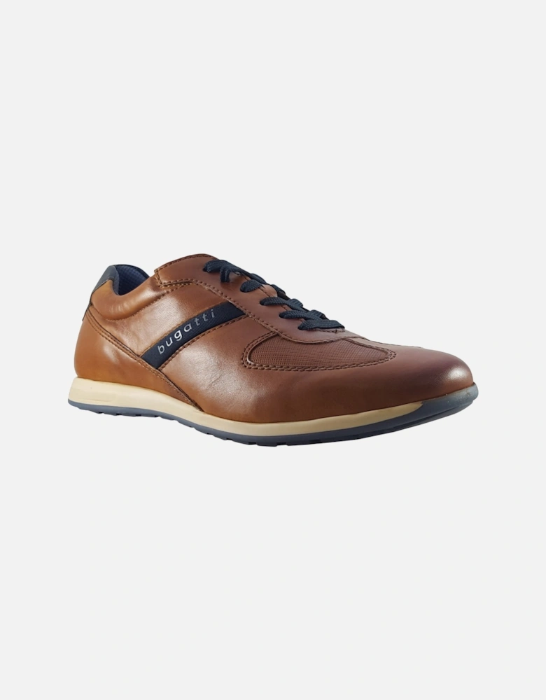 Mens Thorello Hand Finished Trainers (Cognac)