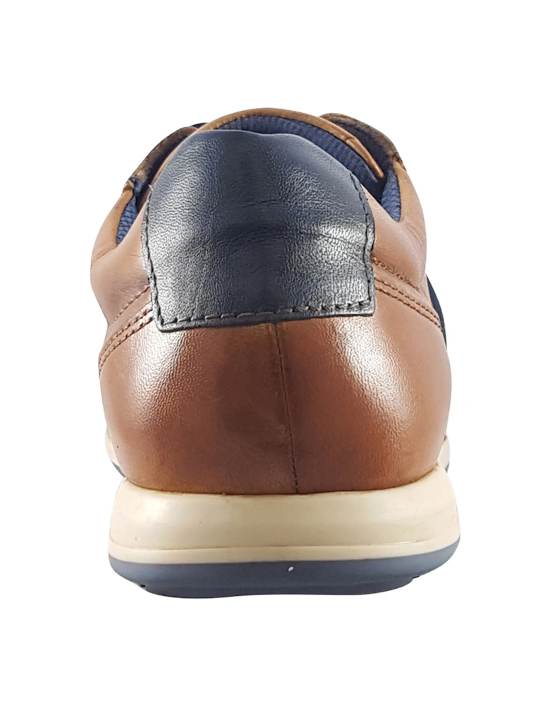 Mens Thorello Hand Finished Trainers (Cognac)