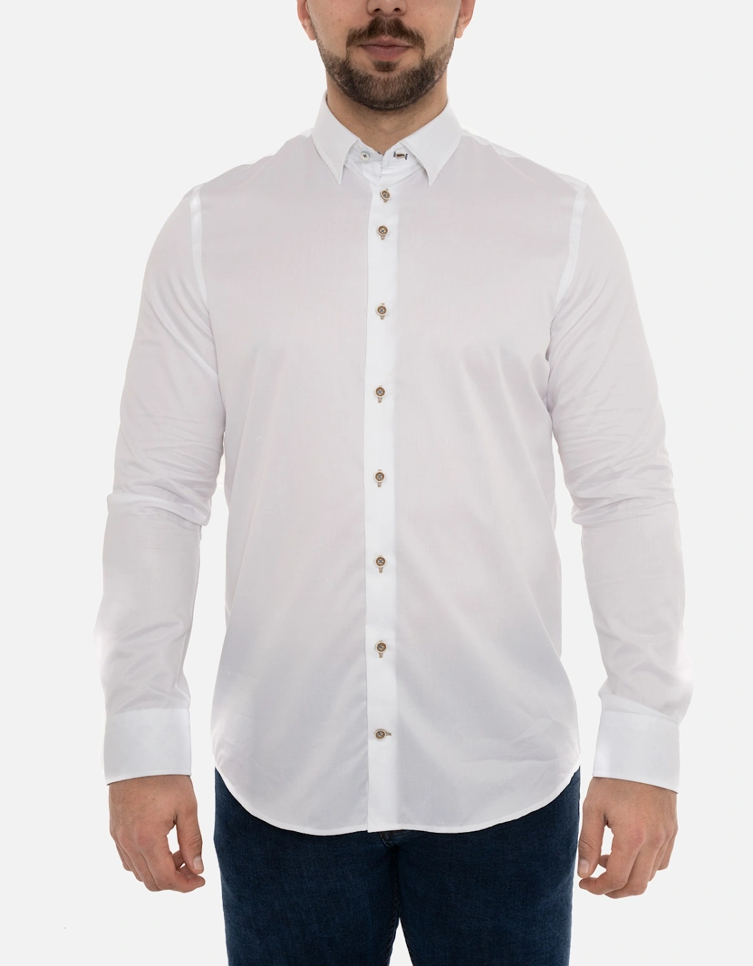 Mens Trim Shirt (White), 7 of 6