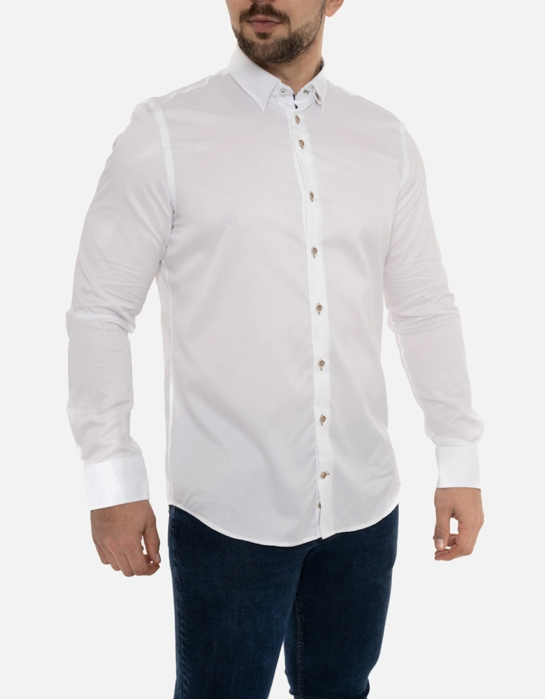 Mens Trim Shirt (White)