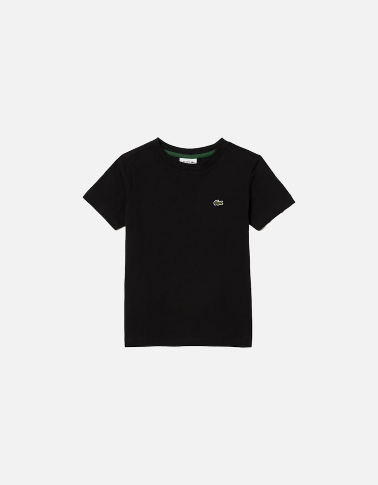 Juniors Plain T-Shirt (Black)