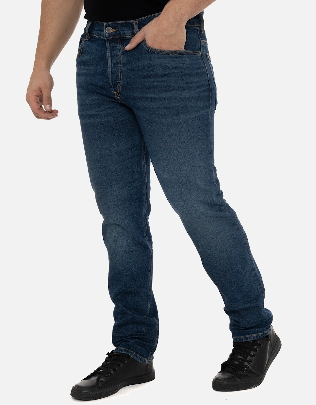 Mens D-Fining Regular Fit Jeans (Blue)